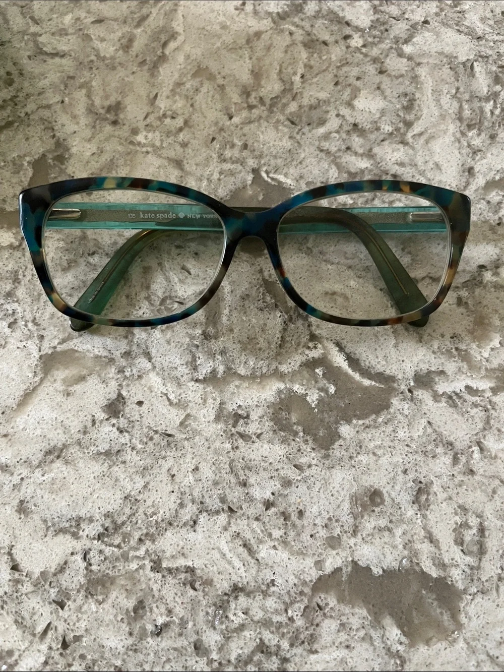 kate spade Teal and Brown Tortoiseshell Women's Glasses